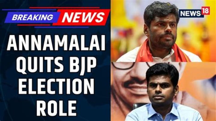 Annamalai K. BJP: Prominent Indian Politician And Former Police Officer