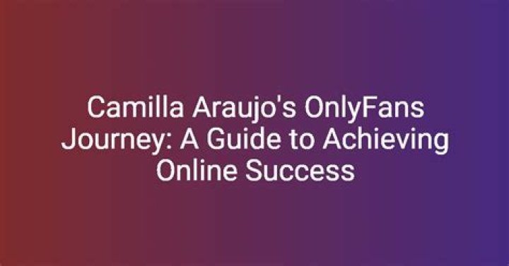 The Ultimate Guide To Camilla Araujo Lesked